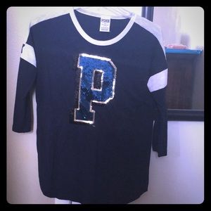 Blue Victoria’s Secret half long sleeve